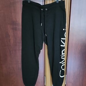 Calvin Klein Black Joggers with Logo